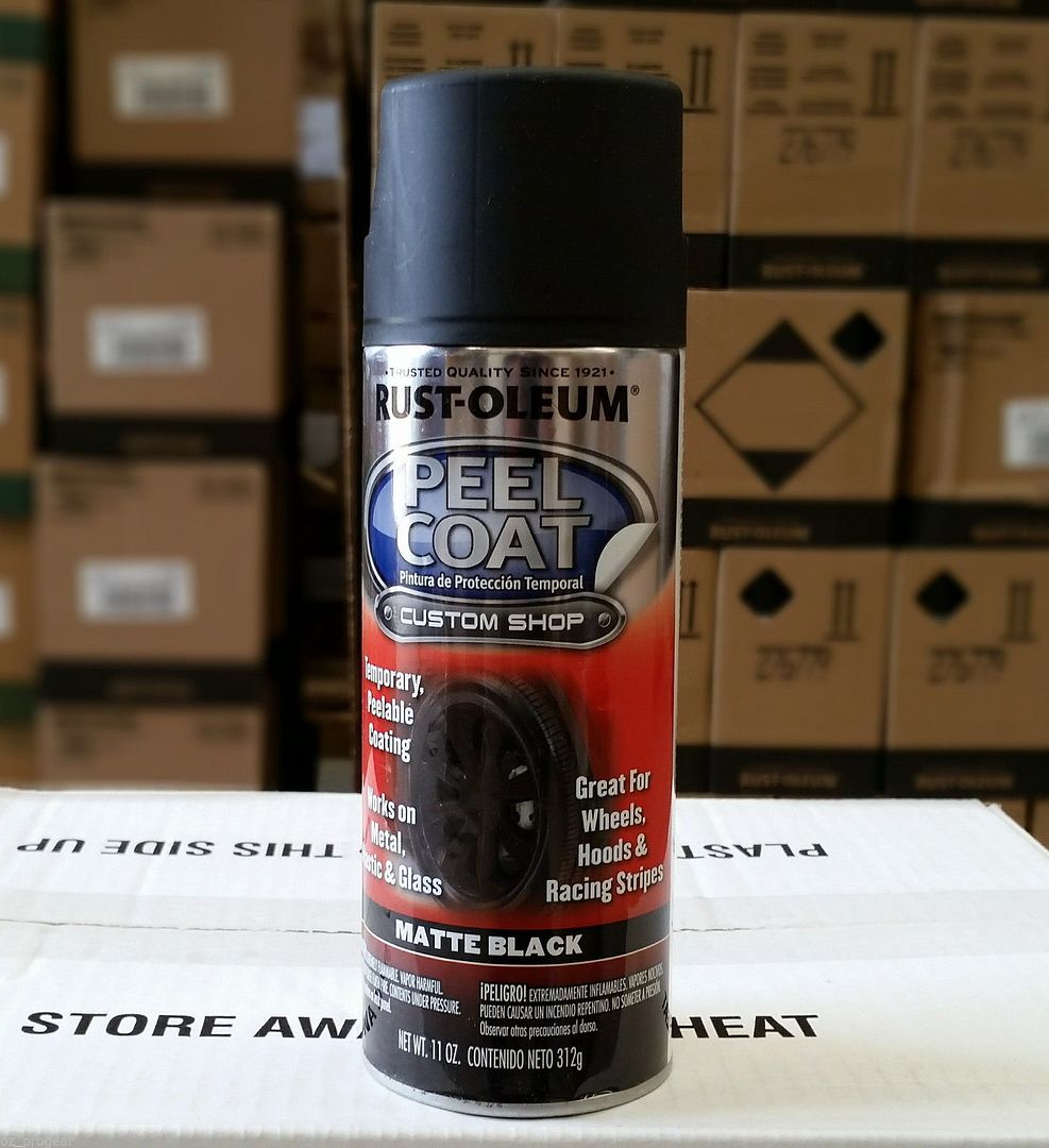 Rustoleum Peel Coat MATTE BLACK SPRAY CAN Rubber coating 312g USA eBay